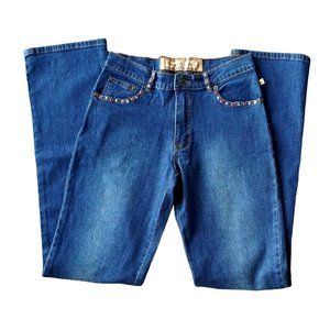 Vintage Desert Diva by Sherry Holt Jeans Size 5 Stretch Bejeweled Bedazzled